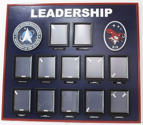 Chain-of-command and military leadership boards and plaques