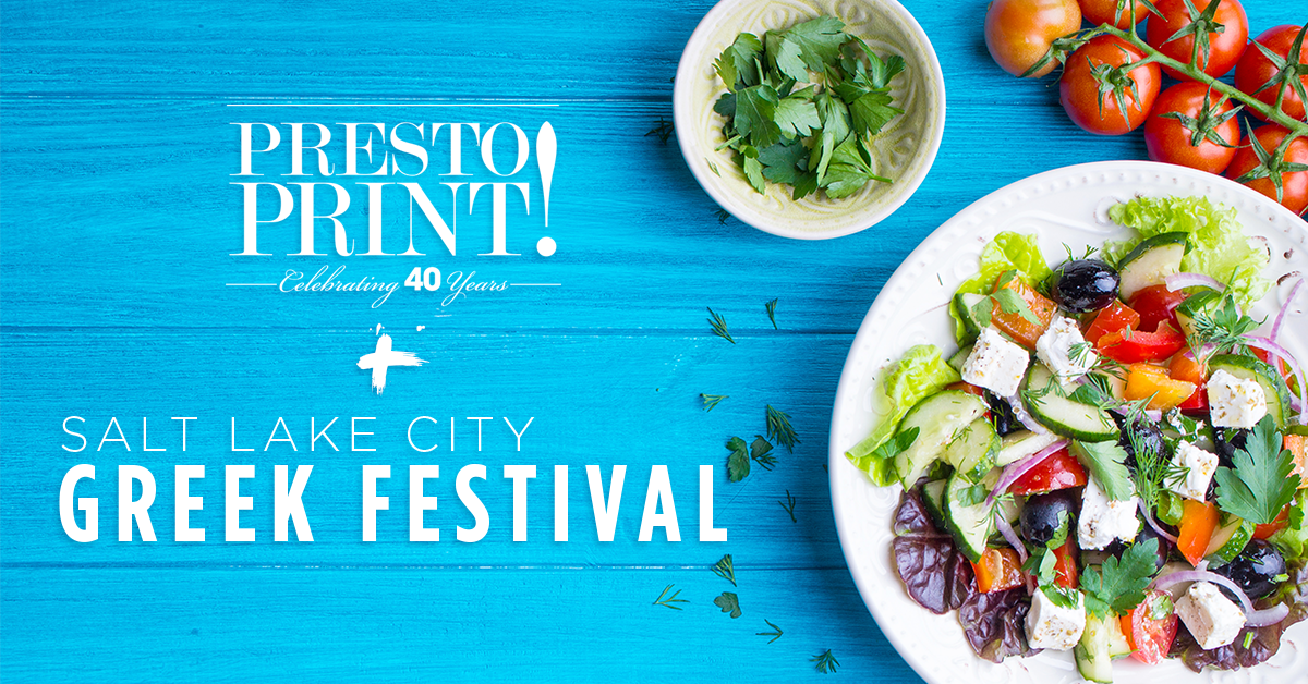 Presto Print and the Salt Lake City Greek Festival