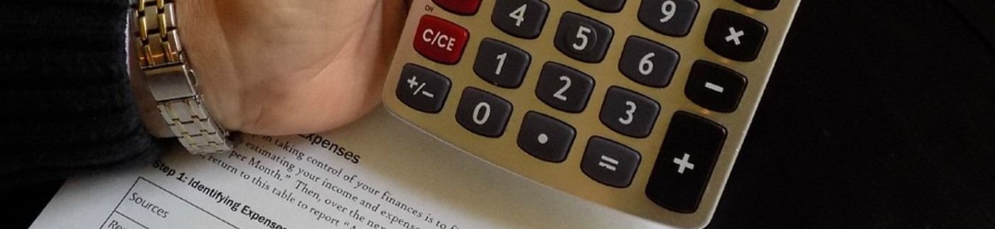 Man Holding Calculator