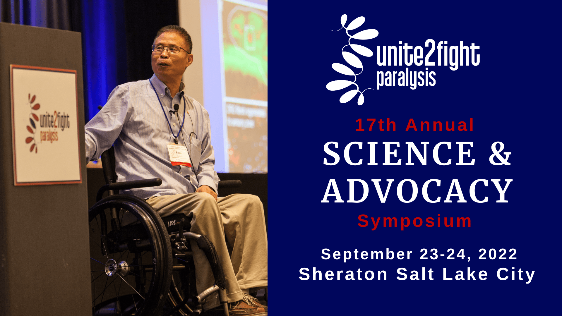 Dr. Paul Lu presenting at U2FP's Symposium in 2017