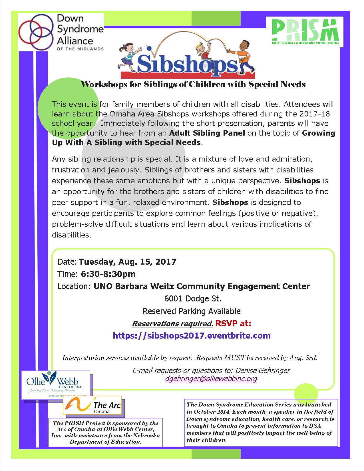 Down Syndrome Education Series - SibShops
