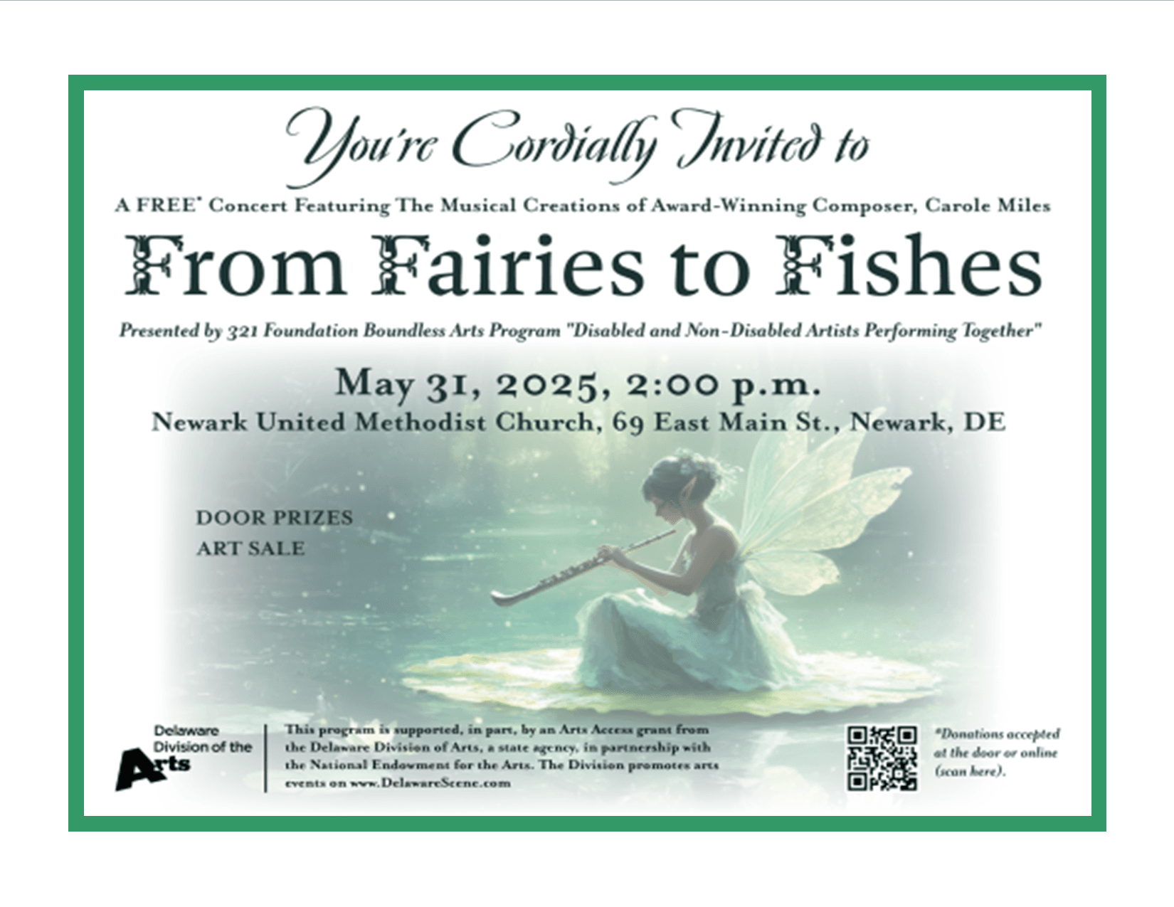 From Fairies to Fishes A Concert Featuring The Musical Creations of Award-Winning Composer, Carole Miles