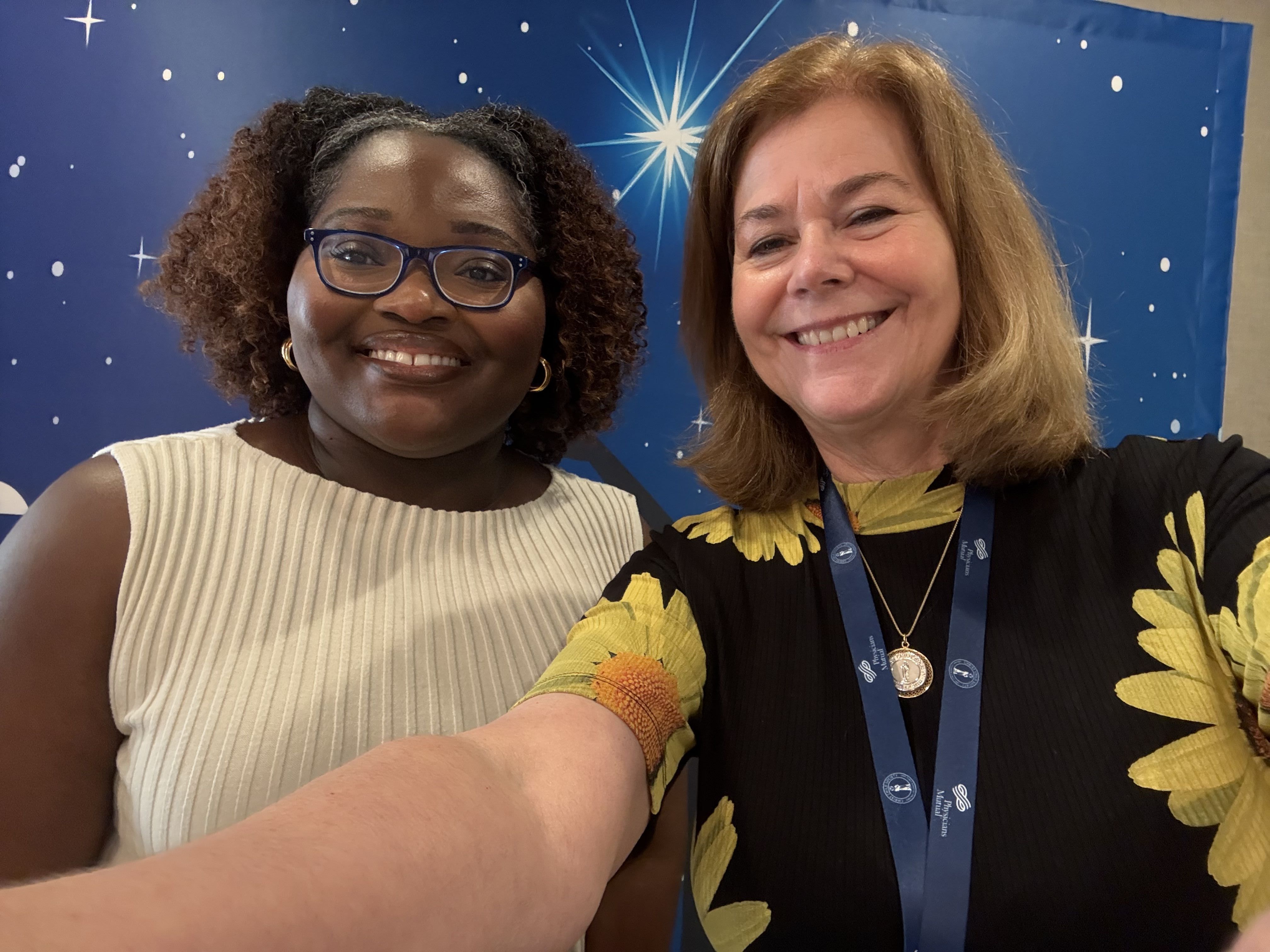 Shalonda Jenkins, First Book, with NCCS Board member Sue Seline