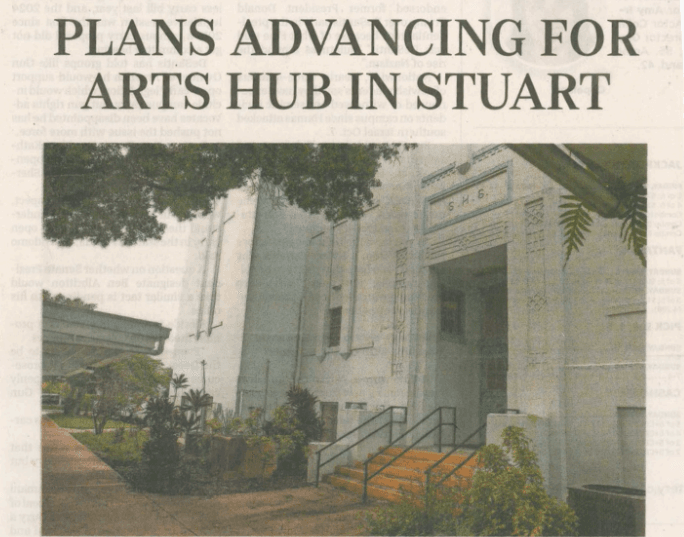 SHS Project and the Growing Demand for Artistic Spaces Featured in The Stuart News