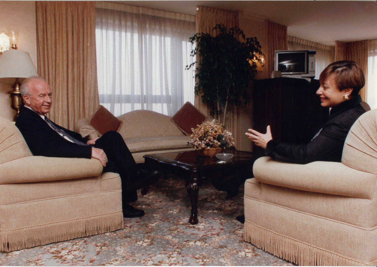 Michele Rosen with Israeli Prime Minister Yitzhak Rabin.