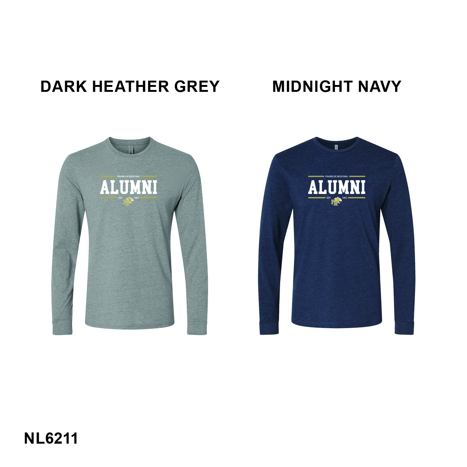 ALUMNI LOGO - Next Level Apparel Unisex CVC Long-Sleeve T-Shirt