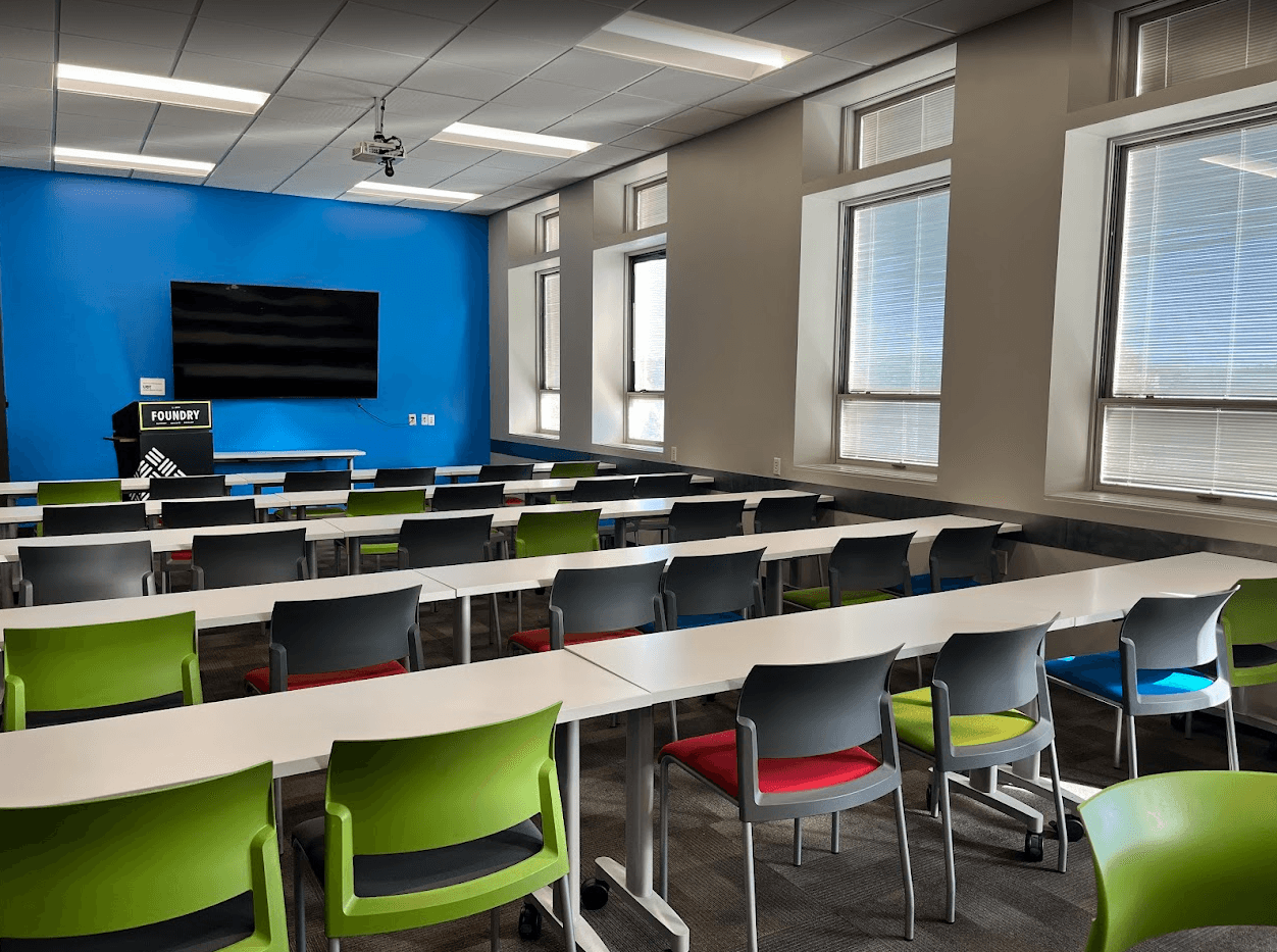 This is an image of the Conference Room at the Foundry, which is described in the surrounding text.