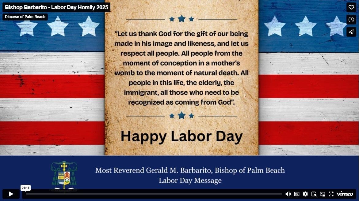 September 2025: Bishop Barbarito's Labor Day Message