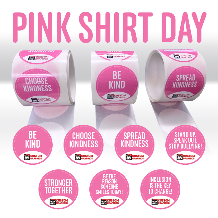 FREE Pink Shirt Day Stickers