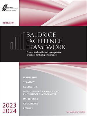 Baldrige Excellence Framework Education cover