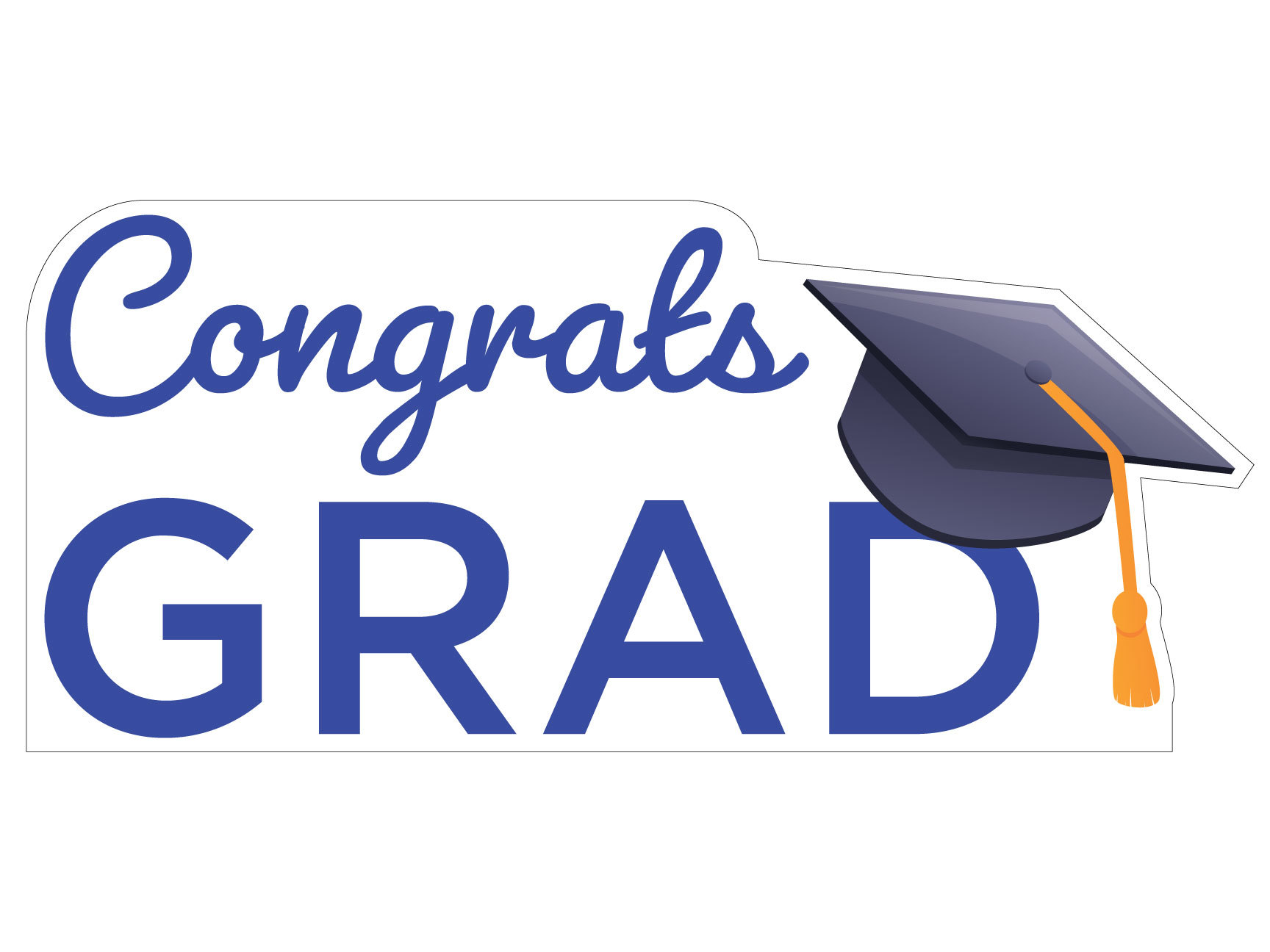 Graduation Hat - Coroplast Sign