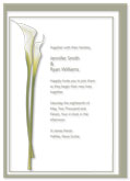Calla lilly wedding invitation | Kwik Kopy Design and Print Centre Halifax
