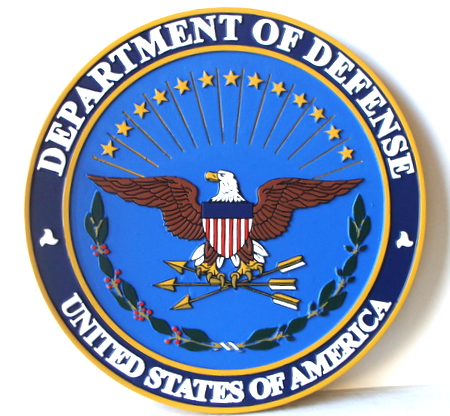 CB5290 - Seal of the US Department of Defense, Multi-level Relief