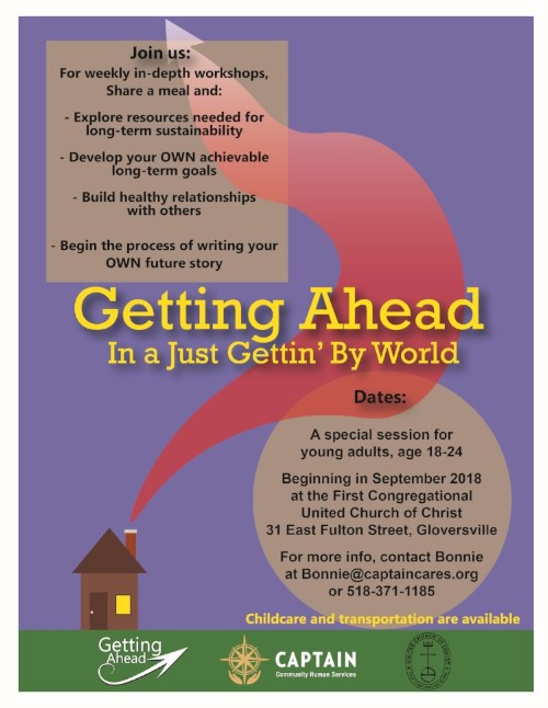 Getting Ahead Fall 2018 Program in Gloversville
