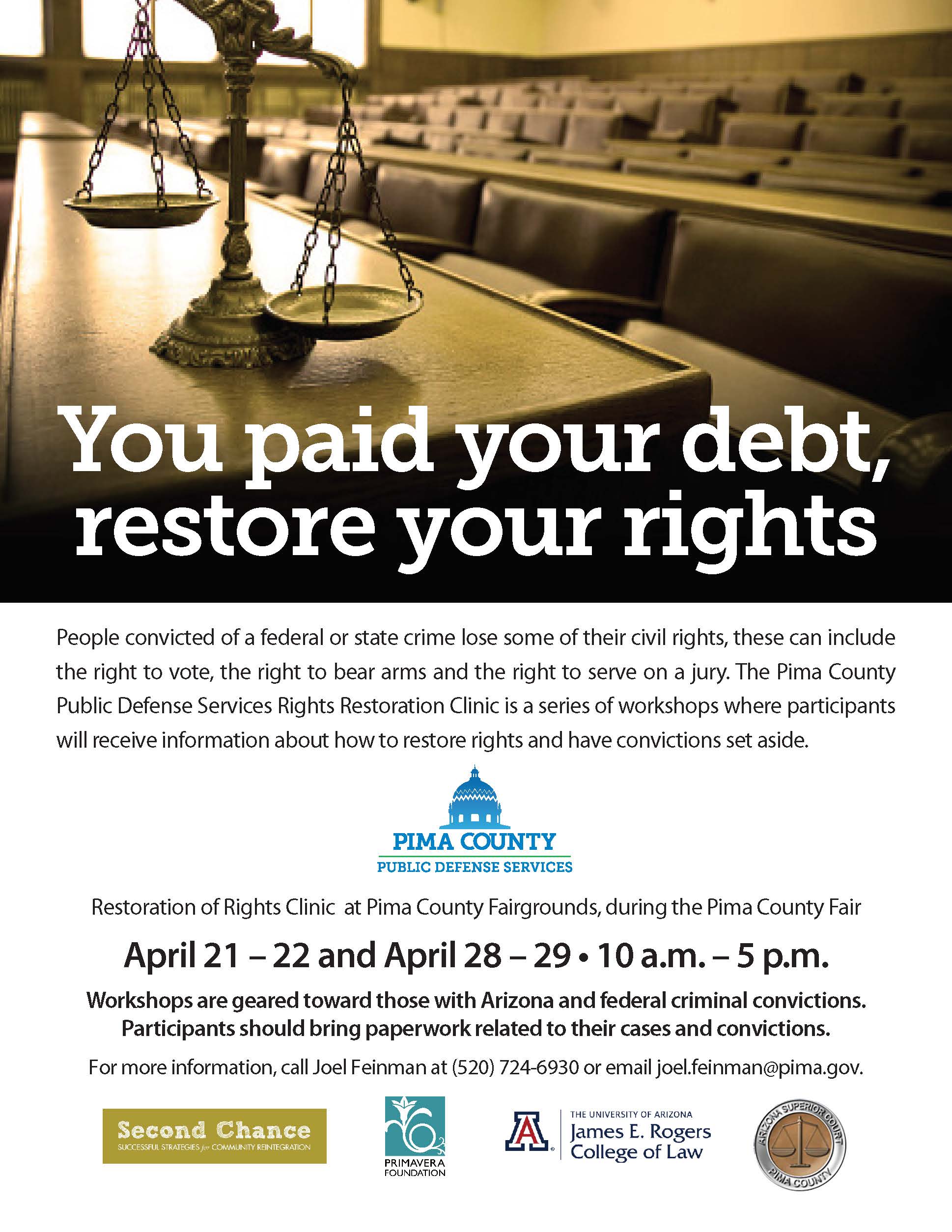 Civil Rights Restoration Workshops at Pima County Fair