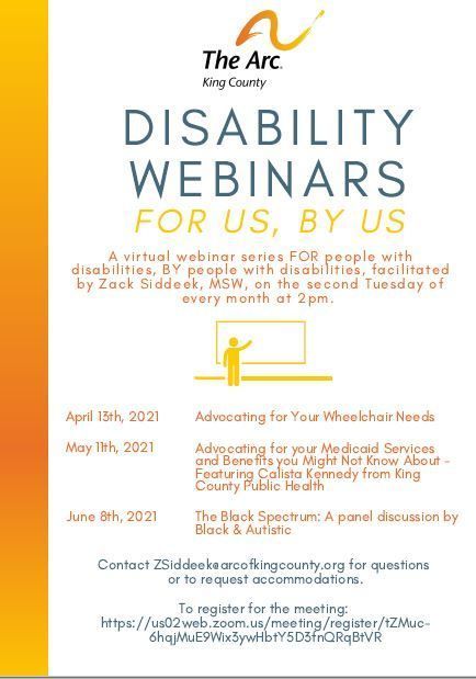 Disability Webinar For Us, By Us: The Black Spectrum