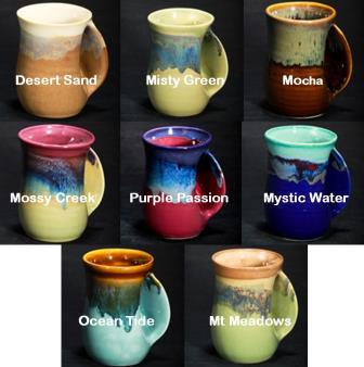 Misty Green Clay In Motion Hand Warmer Mug Left