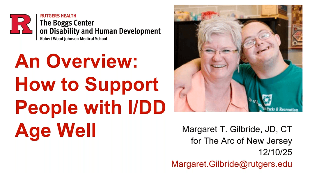 Understanding and Supporting the Age-Related Health Changes in People with IDD as They Grow Older