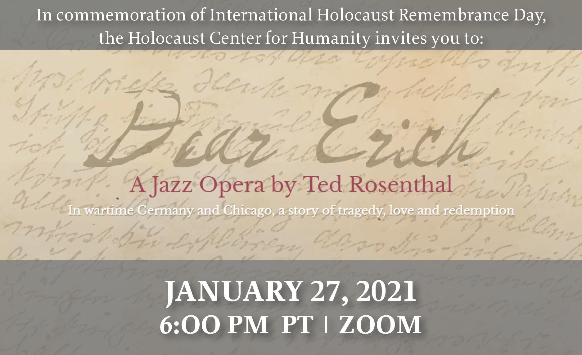 International Holocaust Memorial Day Event