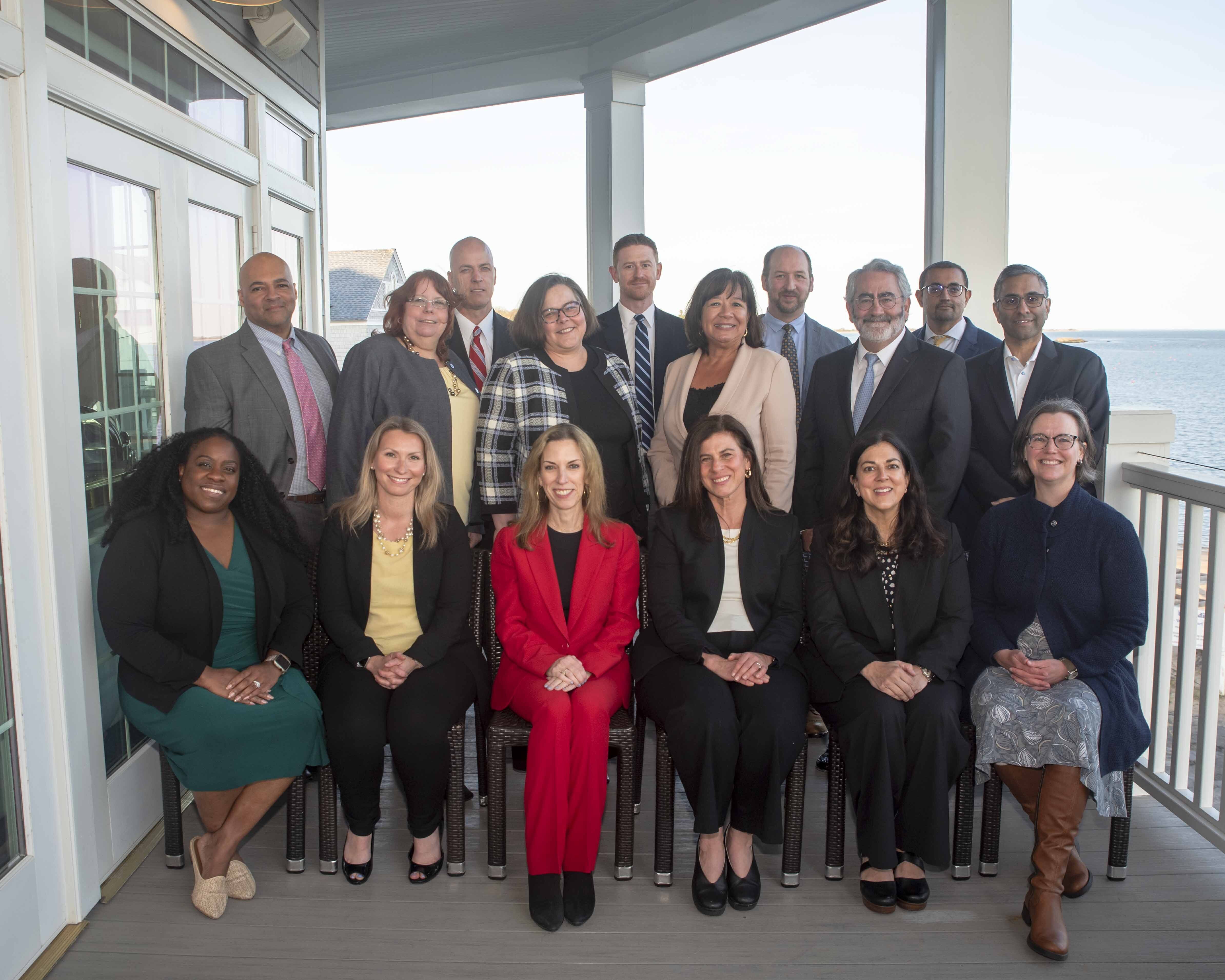 Outdoor group photo of the newest members of the Fellows Program