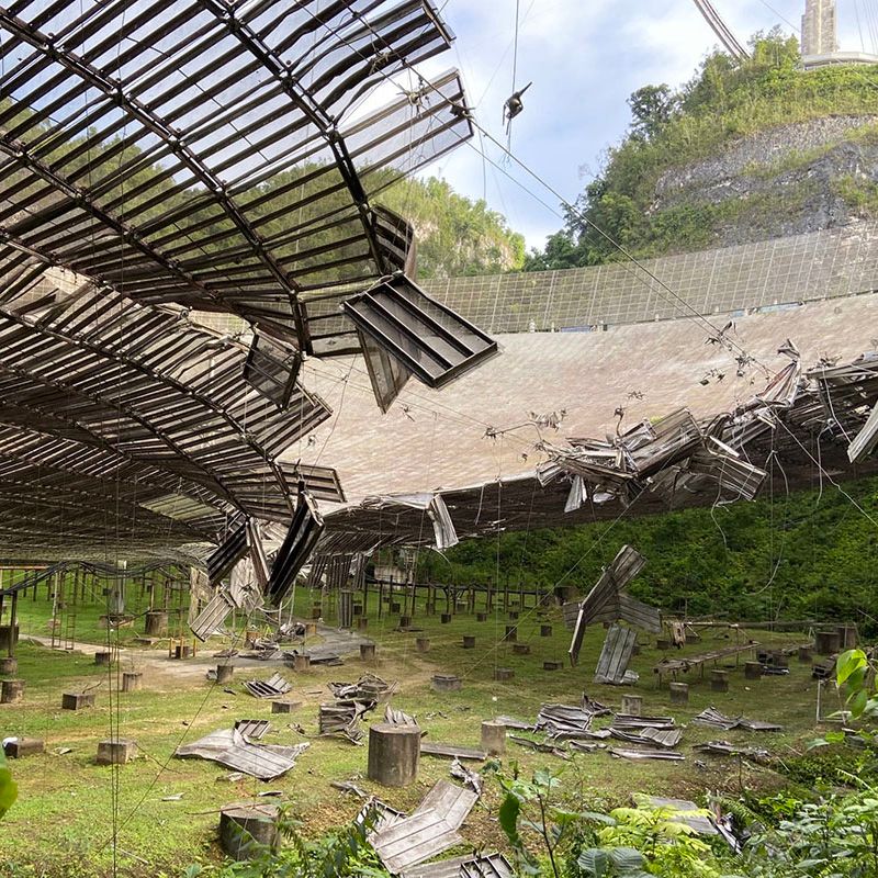 Arecibo Observatory Damaged after Cable Snaps