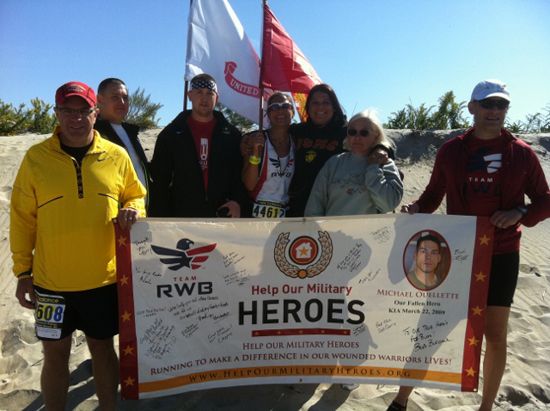 custom banner for help our military heroes organization.