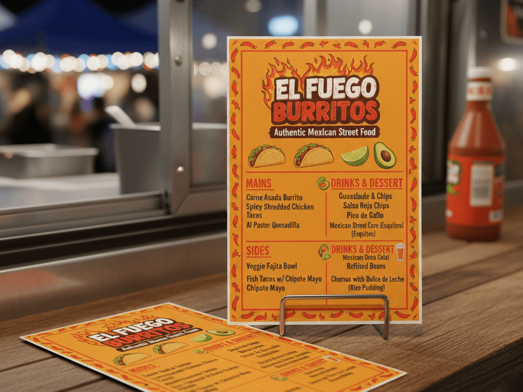 El Fuego Menu