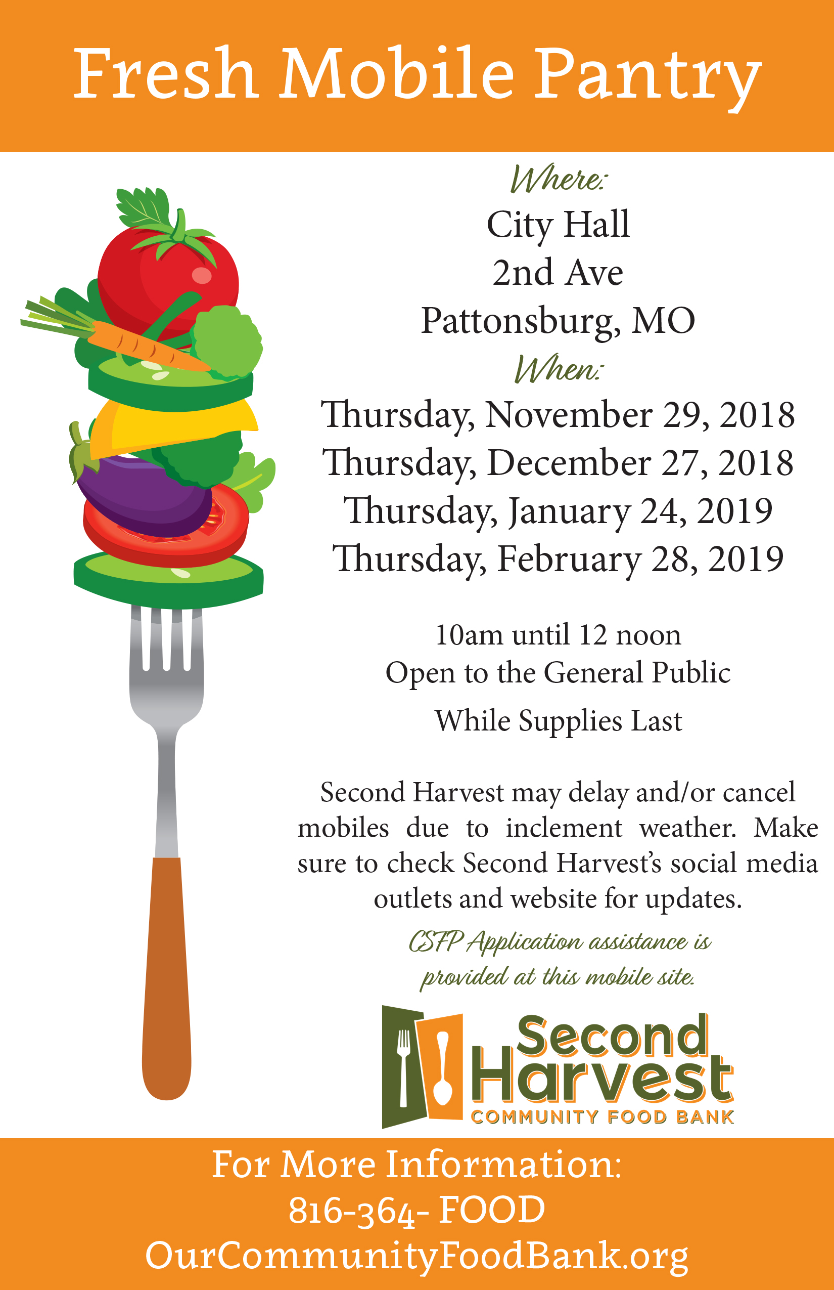 Second Harvest Community Food Bank News Events Event Calendar