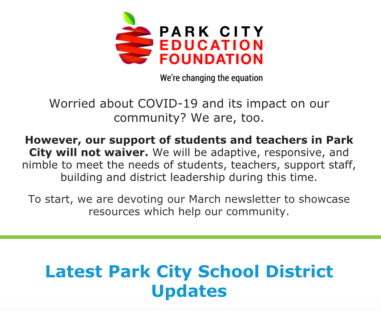 PCEF Newsletter March 2020