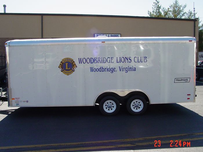 Woodbridge Lions Club Trailer Graphics