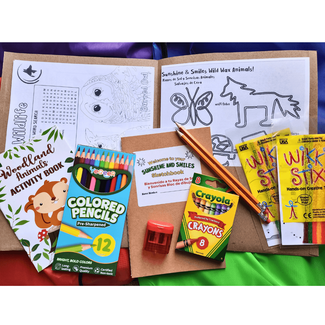 Contents of a Sunshine & Smiles kit