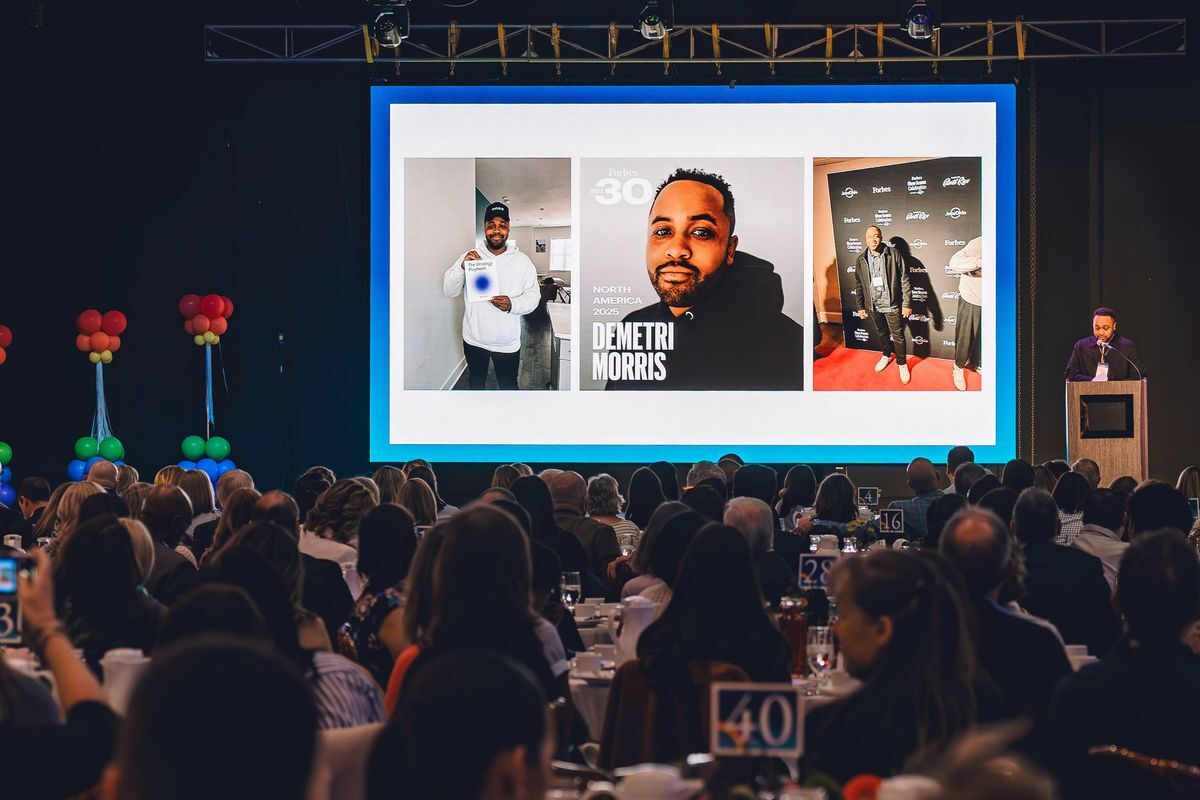 Image of speaker at NEF breakfast 2025