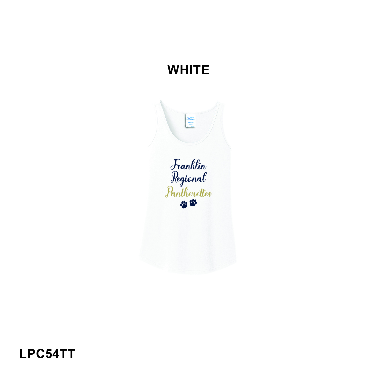 PANTHERETTES LOGO - Port & Co™ Women's Core Cotton Tank Top