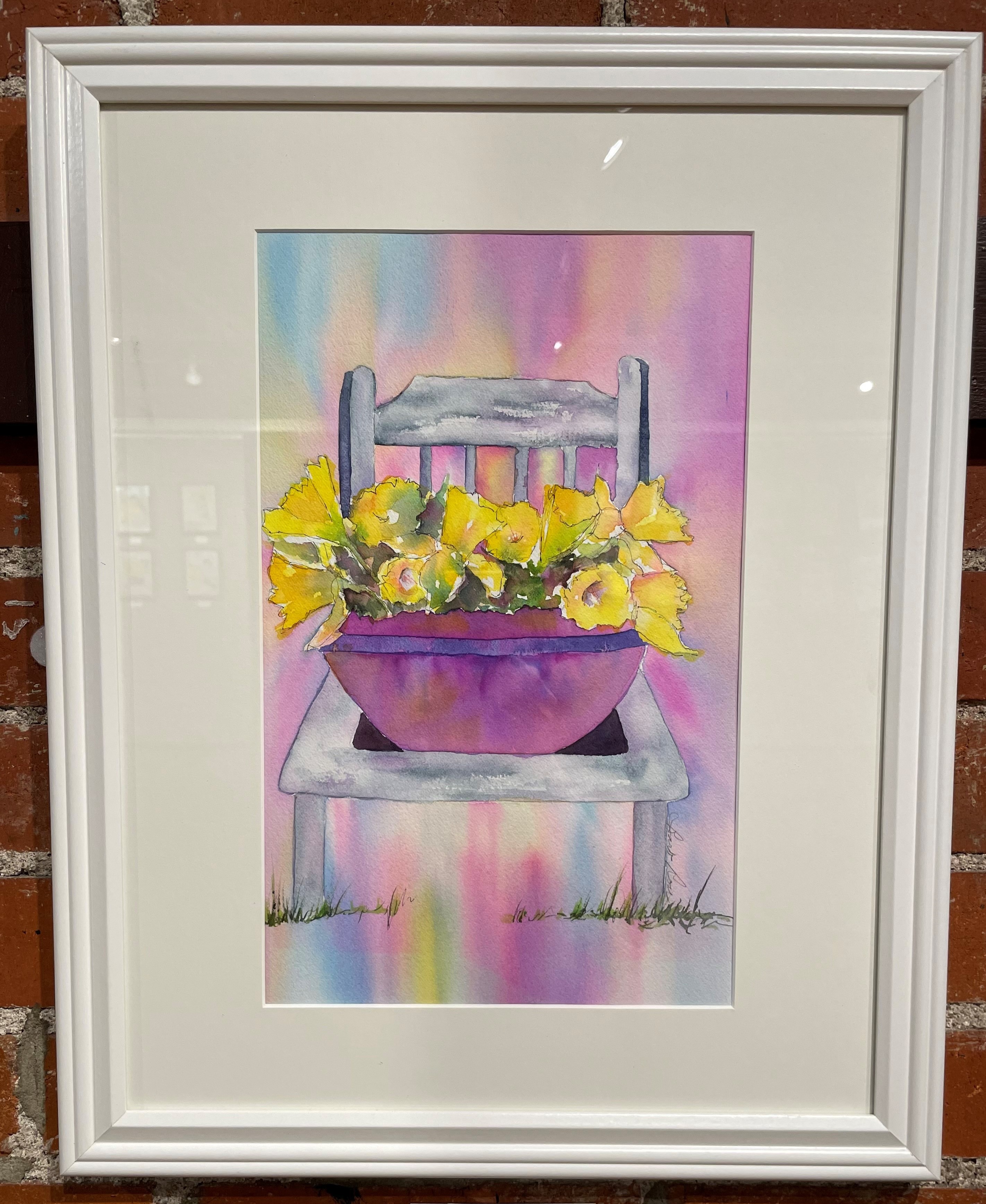 Seated Bunches Framed