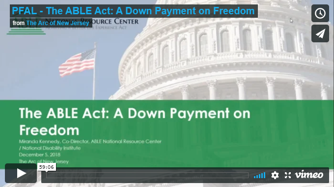 The ABLE Act: A Down Payment on Freedom
