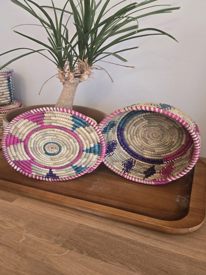 Handmade Basket - 9"x5" with Lid