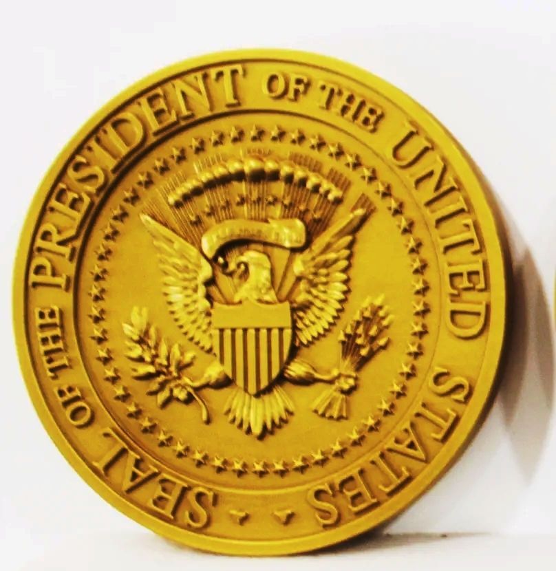 AP-1166 - Carved 3-D Bas-Relief Seal of the President of the United States