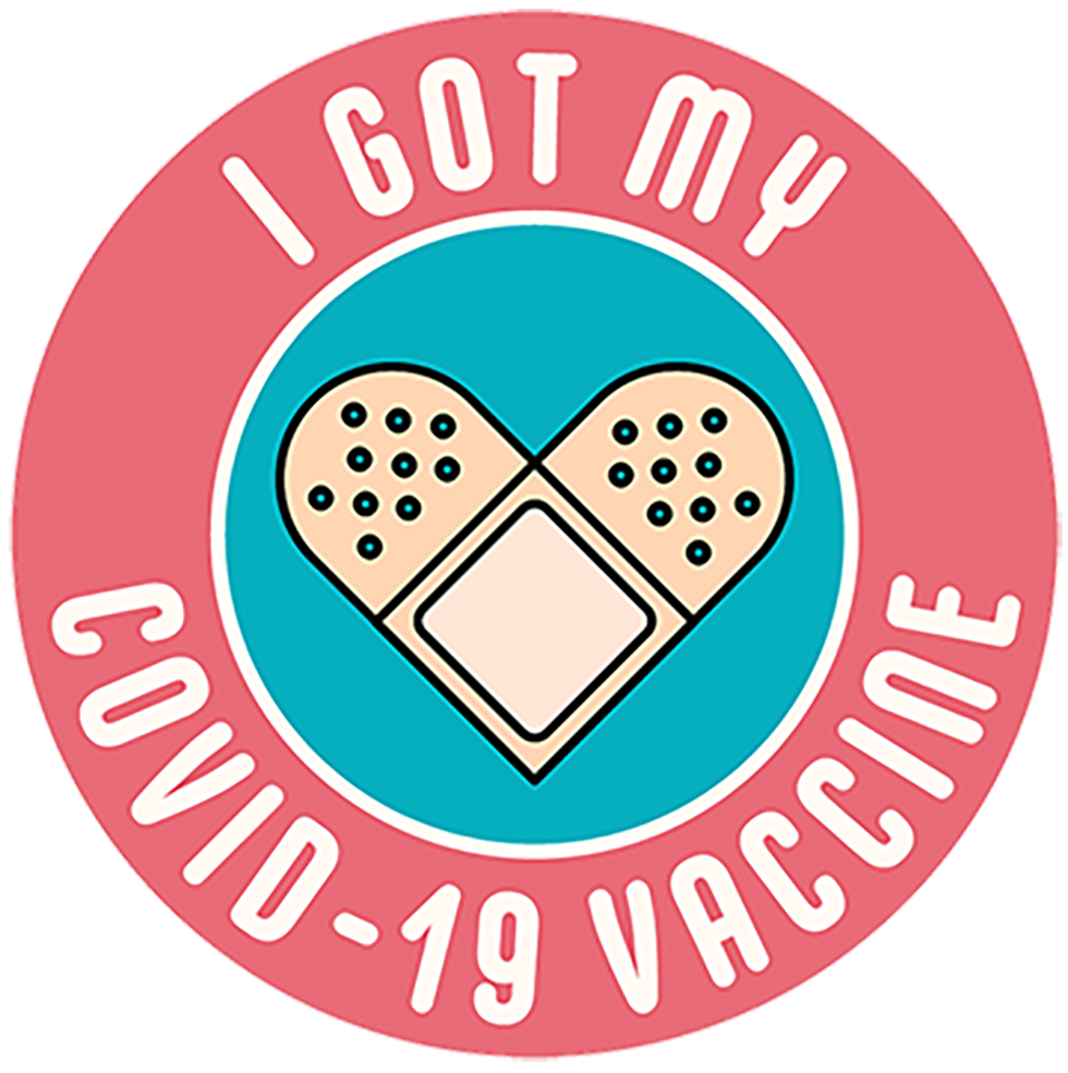 Which sticker is your favorite? #vaccinated