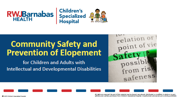 Community Safety and Prevention of Elopement