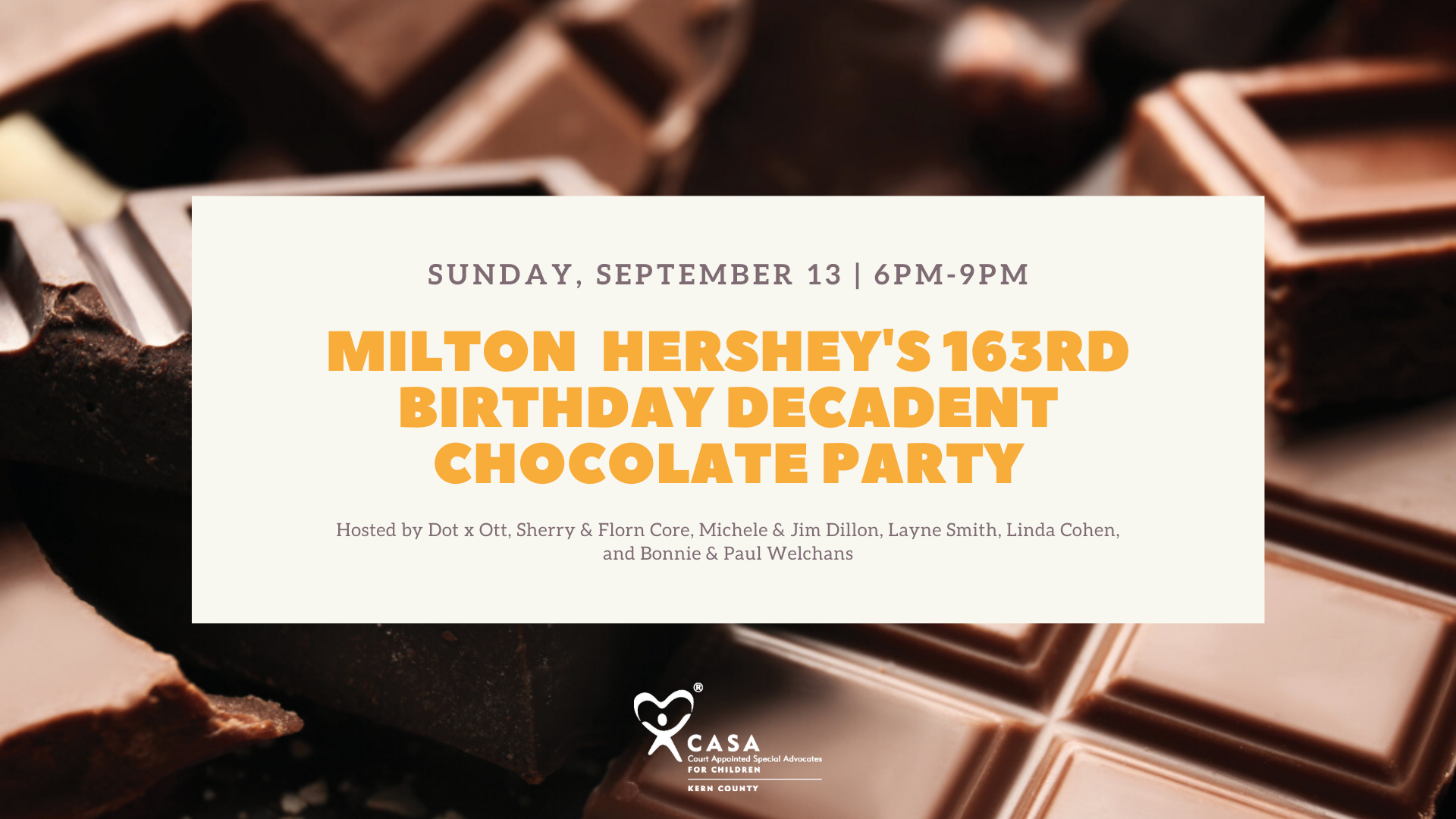 Milton Hershey’s 163rd Birthday – Decadent Chocolate Party