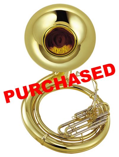Yamaha YSH-411 Series Brass BBb Sousaphone 