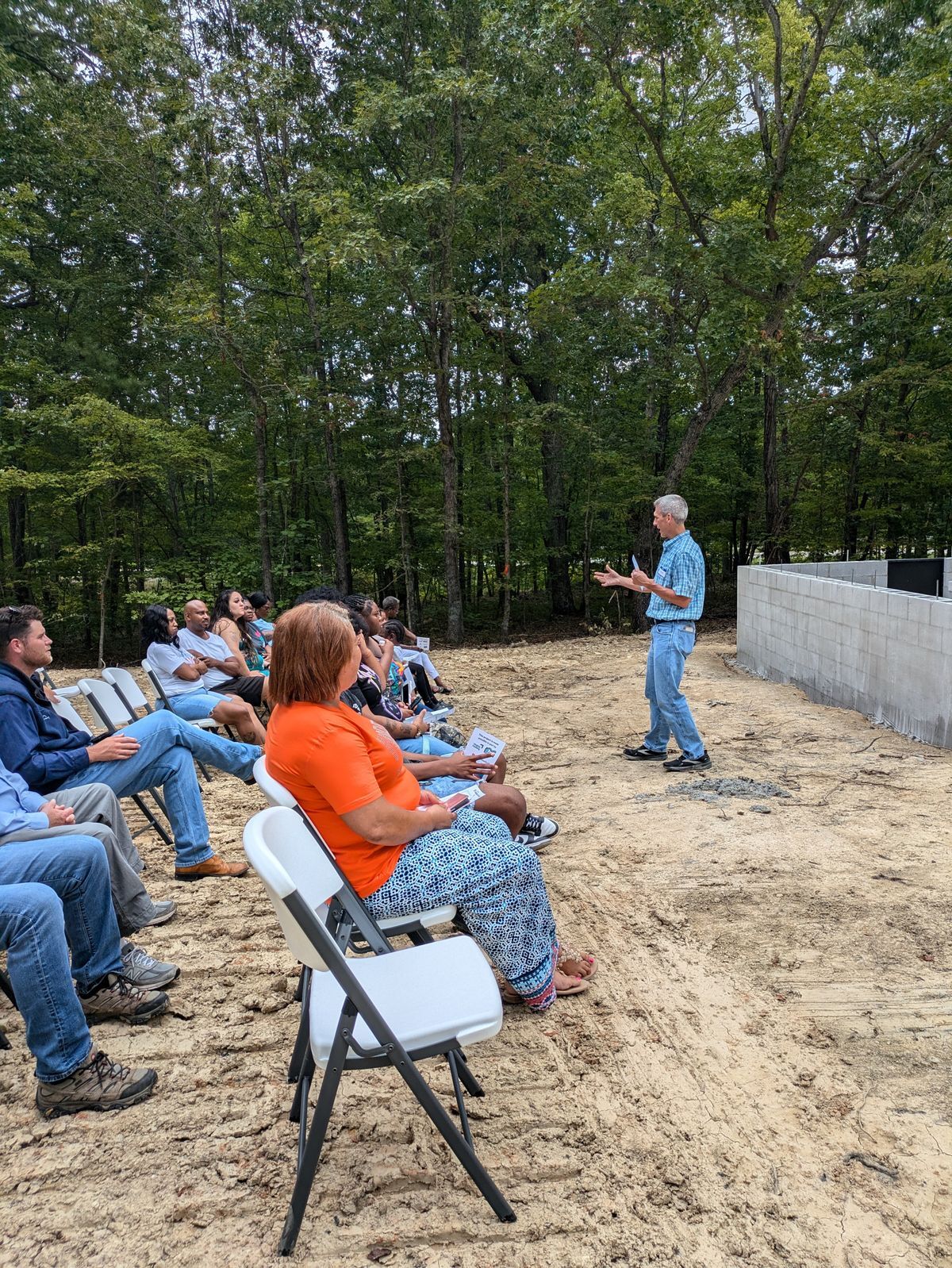 Sam speaking at Keysville ground breaking