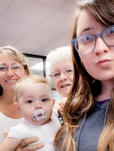 MenDi with her daughter and granddaughter