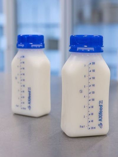 Donor milk bottles.