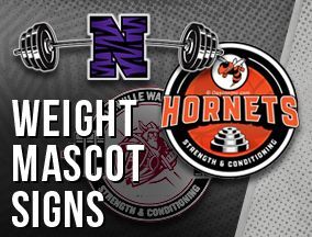Weight Mascot Signs