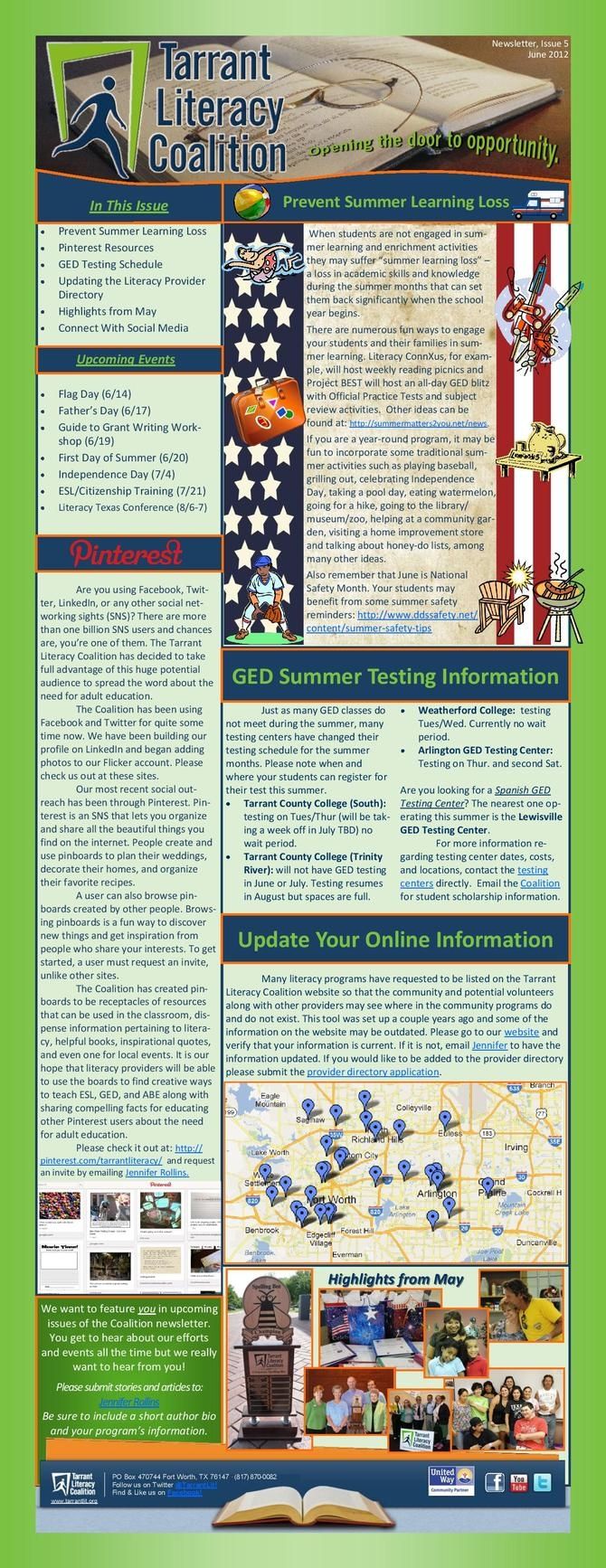 June 2012 Newsletter