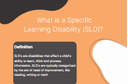 Specific Learning Disability Fact Sheet