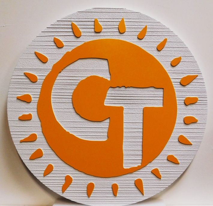 VP-1490 - Carved and Sandblasted Plaque of the Logo for the CT Company
