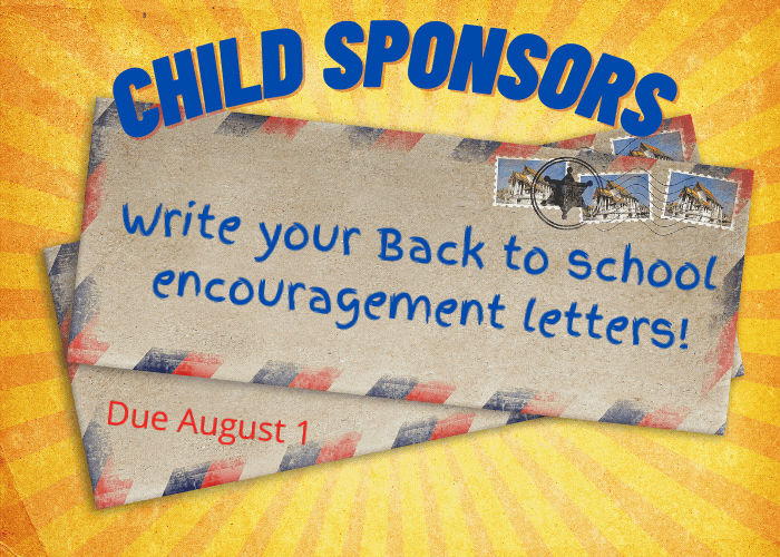 Child Sponsorship Letter Time