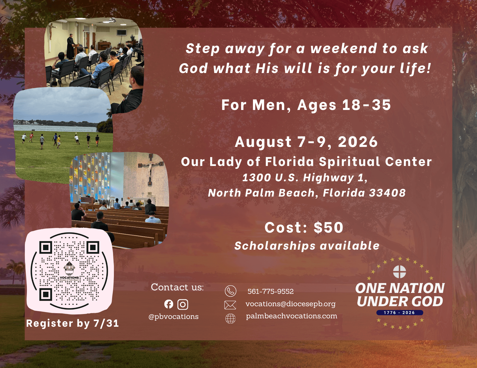 Summer Discernment Retreat for Men Graphic